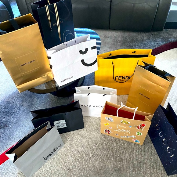 10 Designer Shop Bags Fendi, Gucci, Chris L, YSL, Nord, Saks, Marc J, Neiman🔥❤️ - Picture 3 of 5